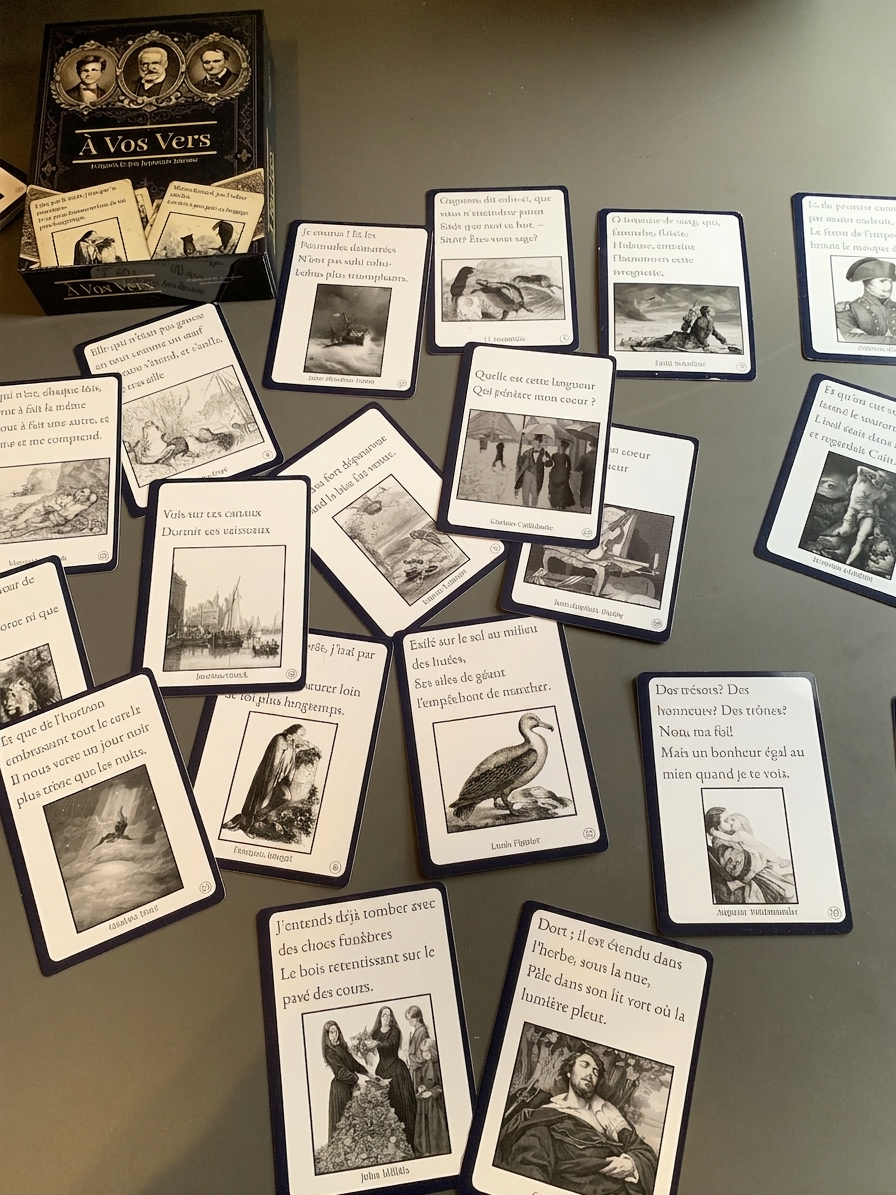 À Vos Vers – Jeu de cartes poésie française - Précommande