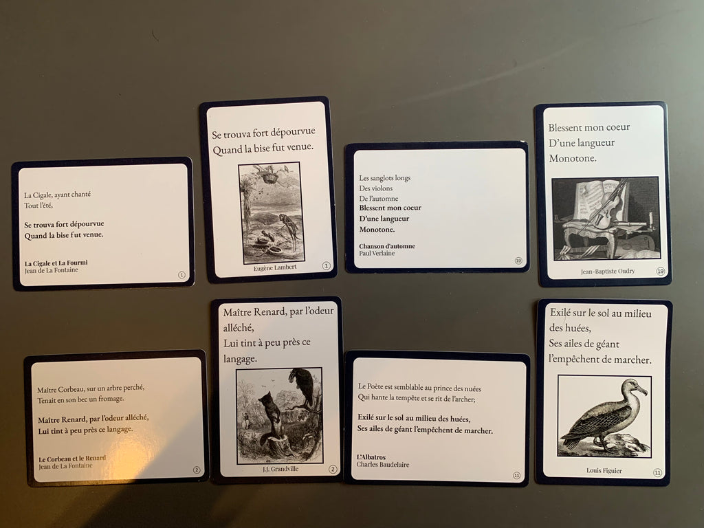 À Vos Vers – Jeu de cartes poésie française - Précommande